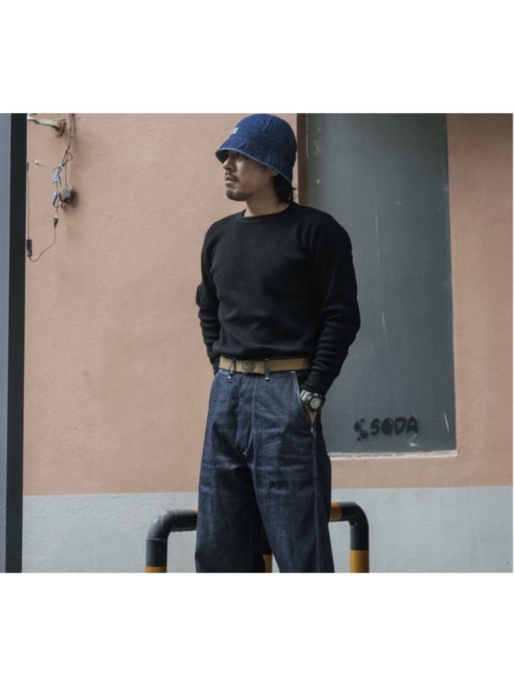 Heavyweight Waffle Cotton Underwear - Black Non Stock Mfg. M